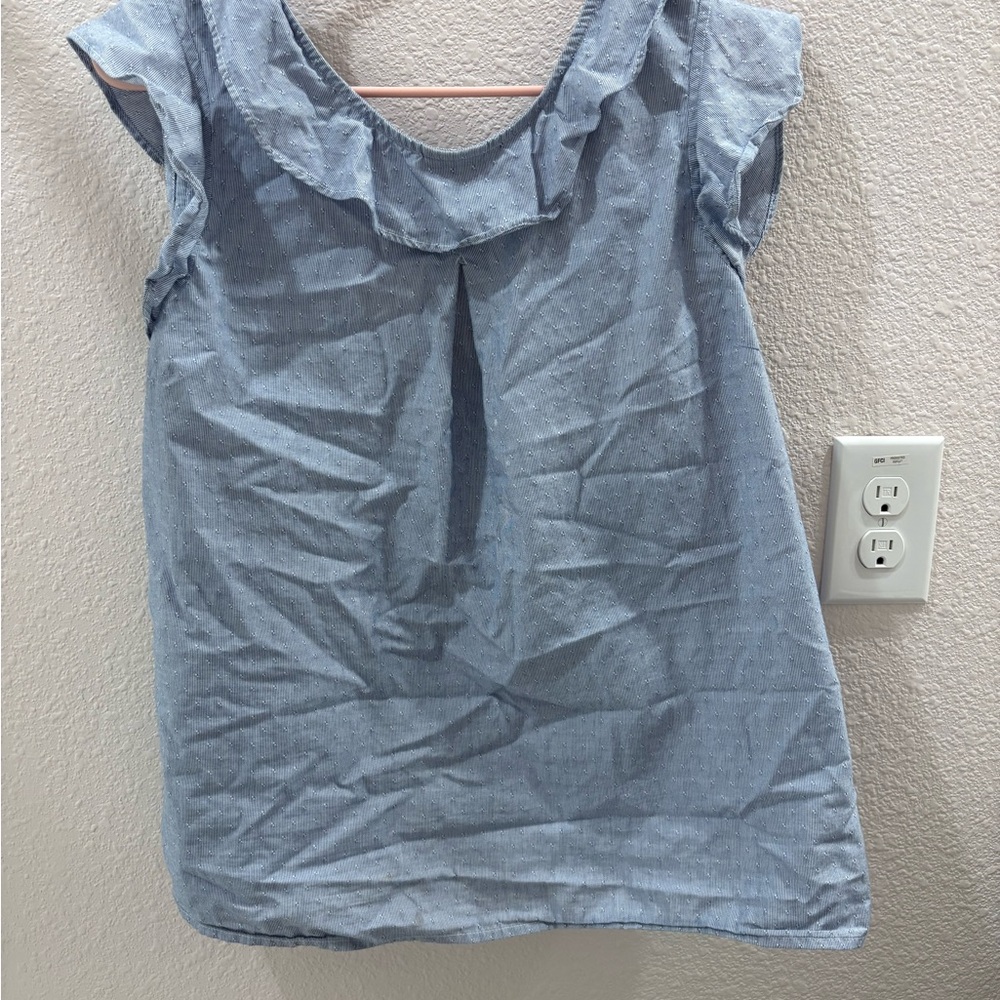 Tommy Hilfiger Blue Ruffled Women's Top